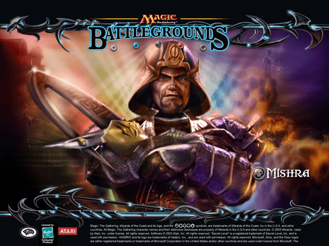 Magic the Gathering Battlegrounds title screen for Xbox